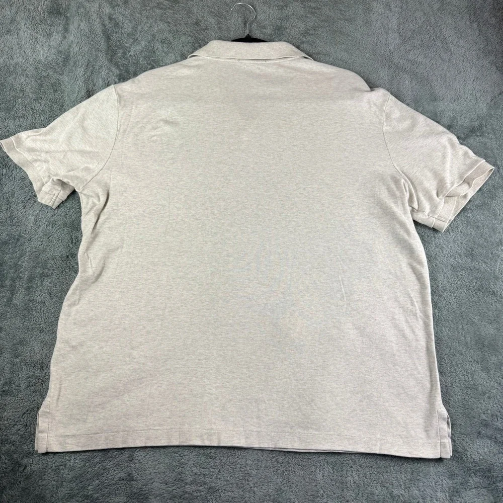 Polo Ralph Lauren Classic Fit Heathered Gray Short Sleeve‎ Polo Shirt Mens L